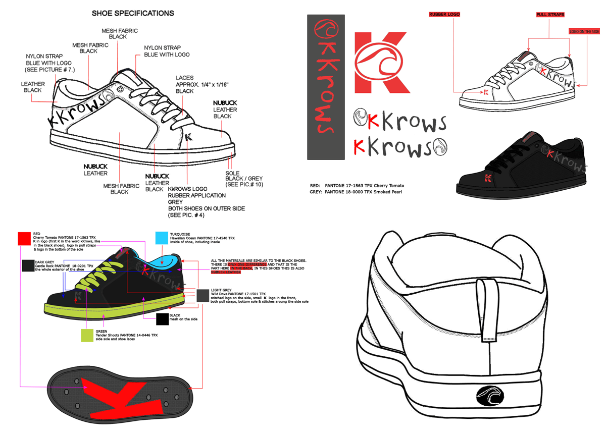 Liquid Krows Hybrid Shoes - Grey/Green