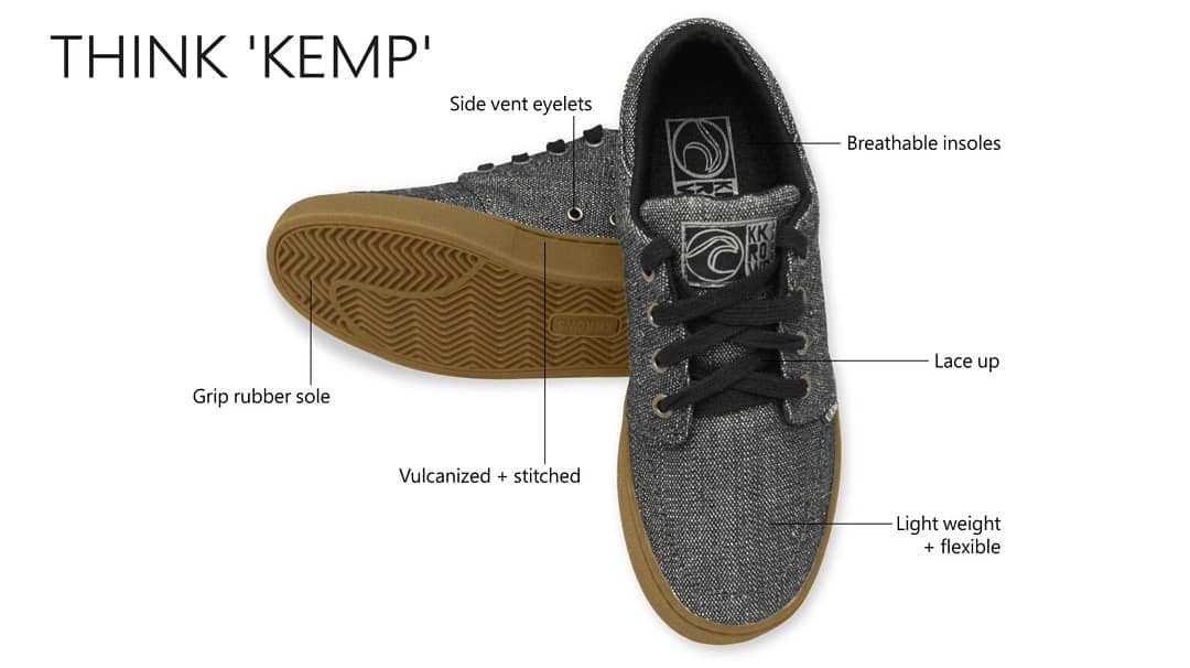 Chambray Black Kemp Shoes